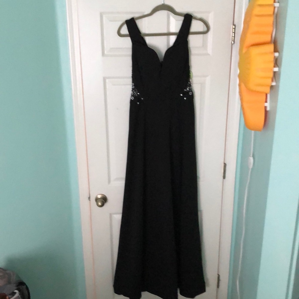 -Black Windsor evening gown